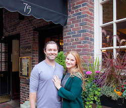 Roy and Julie outside 75 Chestnut